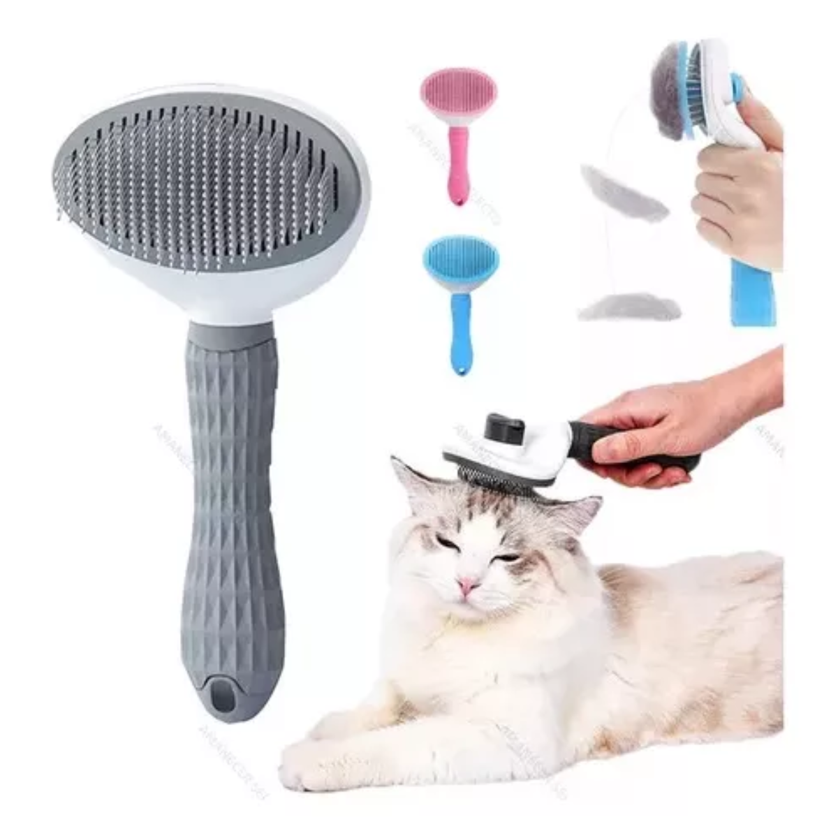 Cepillo Con Boton Para Remover El Pelo