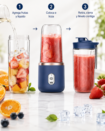 Licuadora Doble Vaso Portatil
